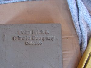 A sample paving stone from Delta Climate and Brick.