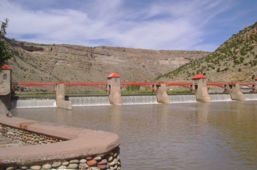 The roller dam on the Colorado River west of Glenwood Springs. Credit: Grand Valley Water Users Association