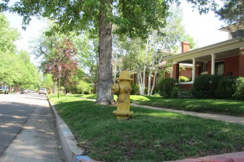 A water hydrant in Denver. Colorado residents, after years of drought, are learning to use less water.