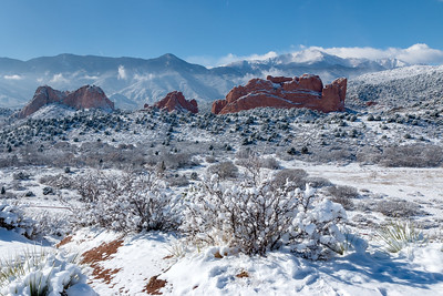 Snow in the Garden of the Gods. Credit: Creative Commons