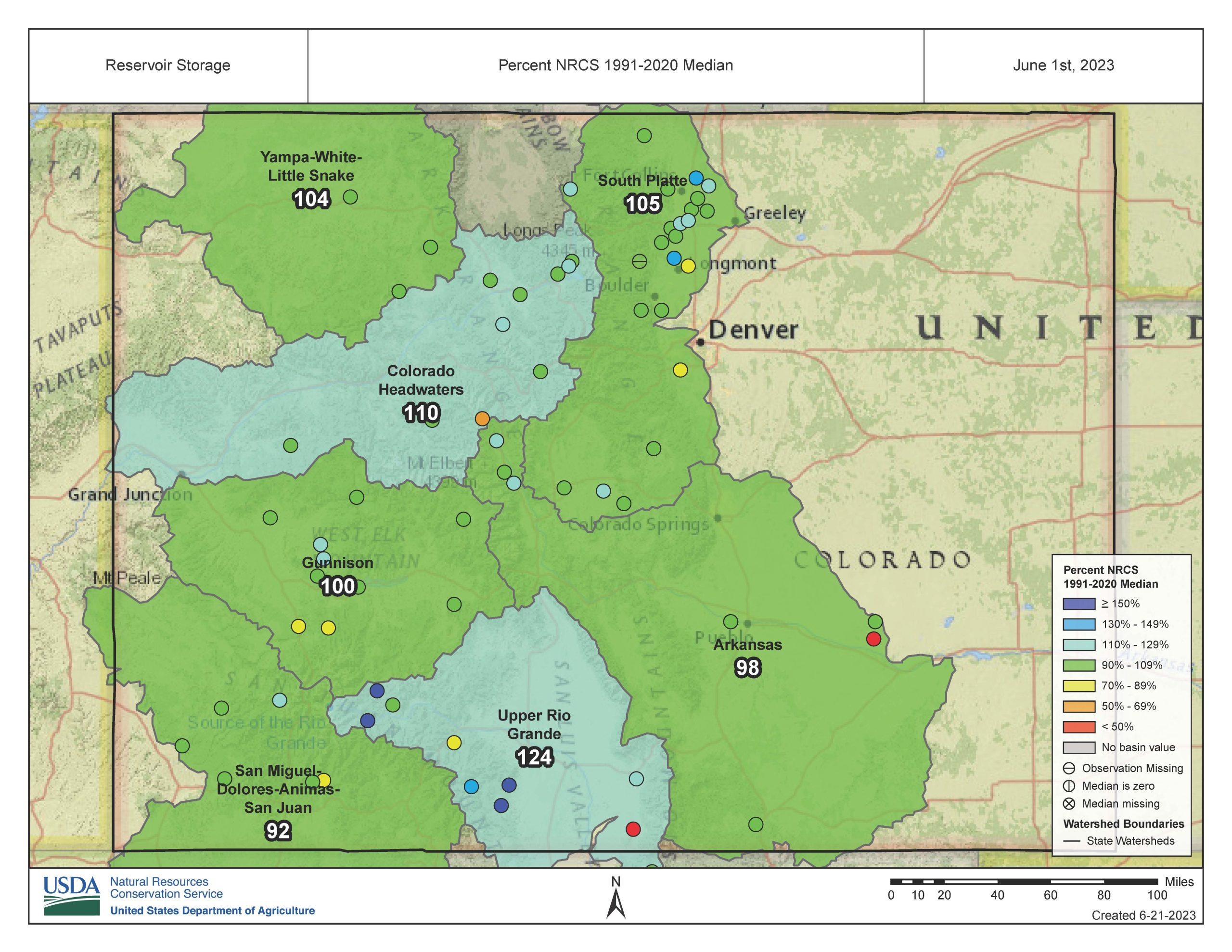 Fill 'er up: Colorado's reservoirs hit 100% of normal for the first ...
